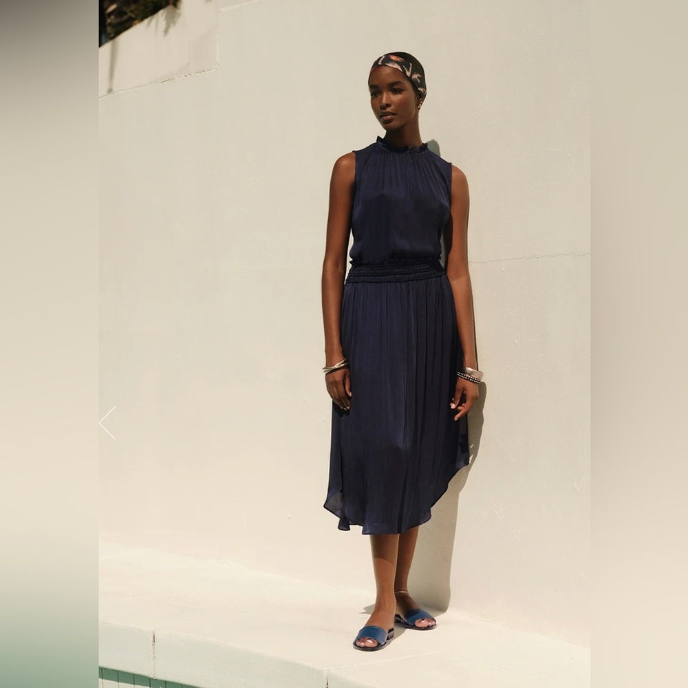 Velvet by Graham & Spencer Navy Dimi Skirt